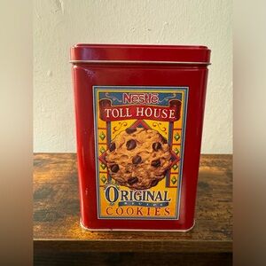 Vintage Nestle Toll House Original Cookies Collectible Advertising Tin
